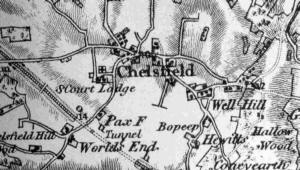 Chelsfield map 19th Century